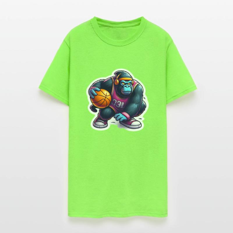 Cool Funky Gorilla Slammin' Basketball