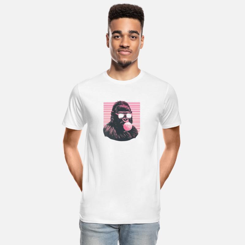 Cool Hipster Gorilla with Glasses Bubblegum