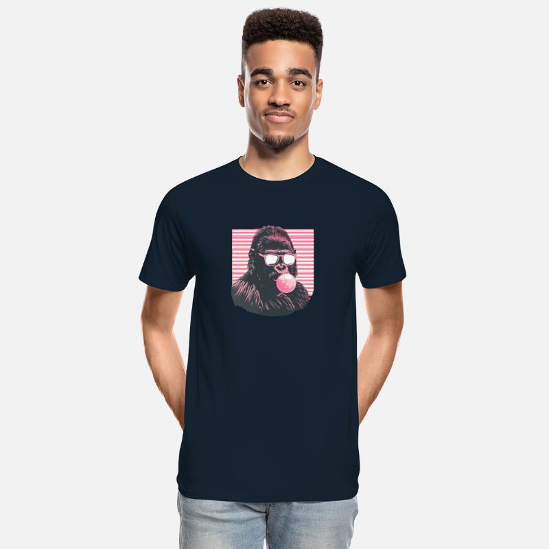 Cool Hipster Gorilla with Glasses Bubblegum