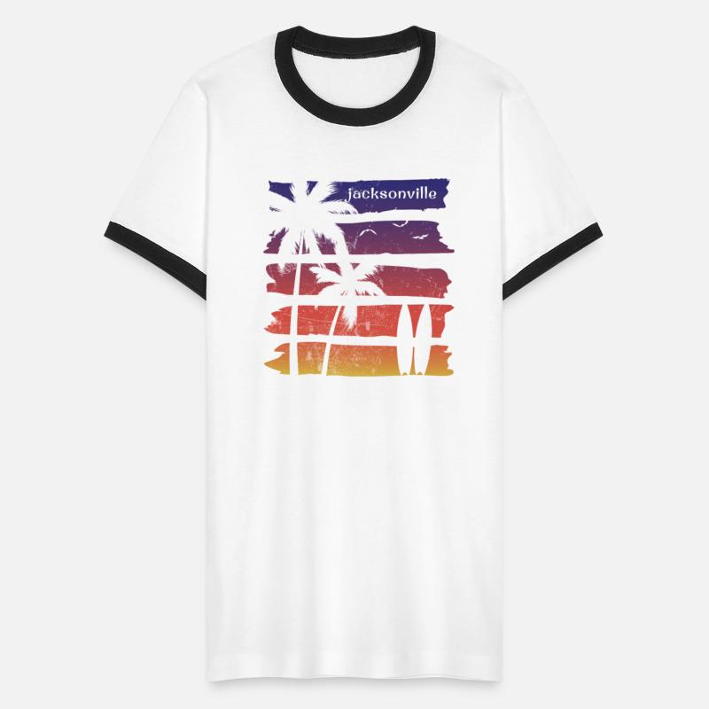 Cool Jacksonville Florida Surfing Fan Beach Palm