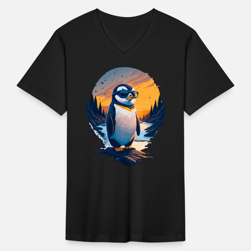 Cool Penguin with glasses