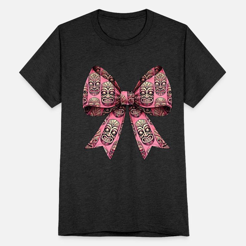 Coquette Bow Tiki Luau Hawaiian Hawaii Tiki Mask