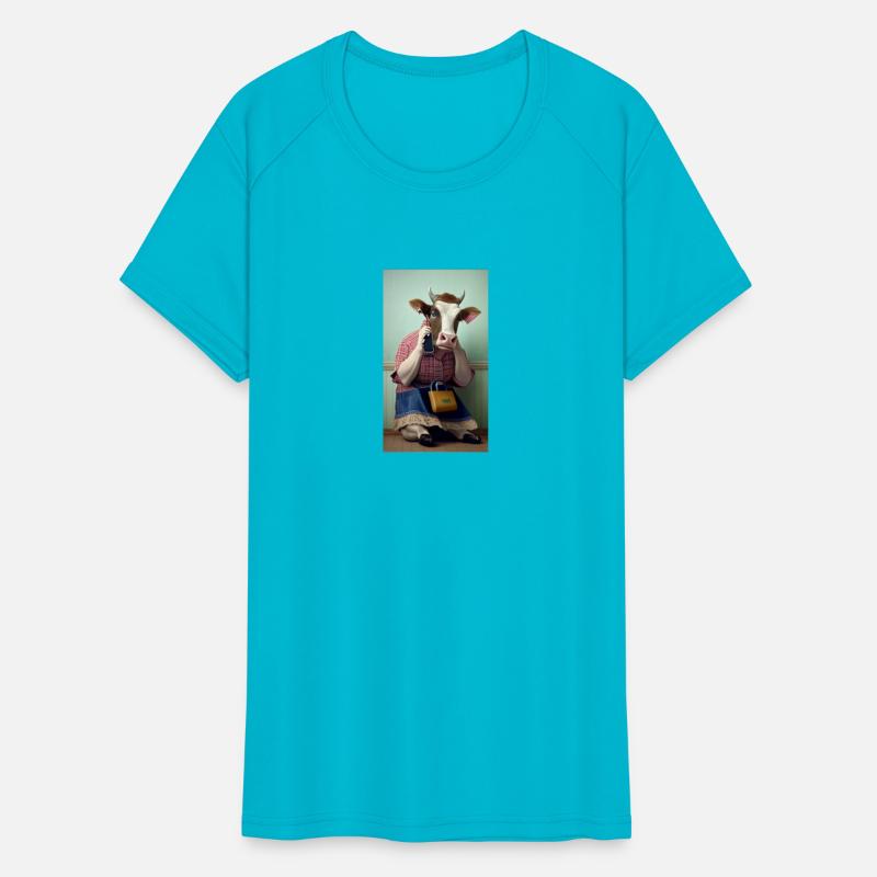 cow talking on the phone