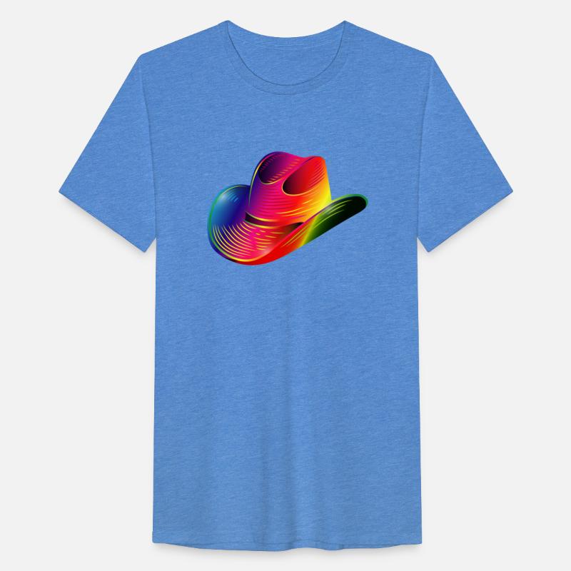Cowboy hat, western hat in rainbow colors