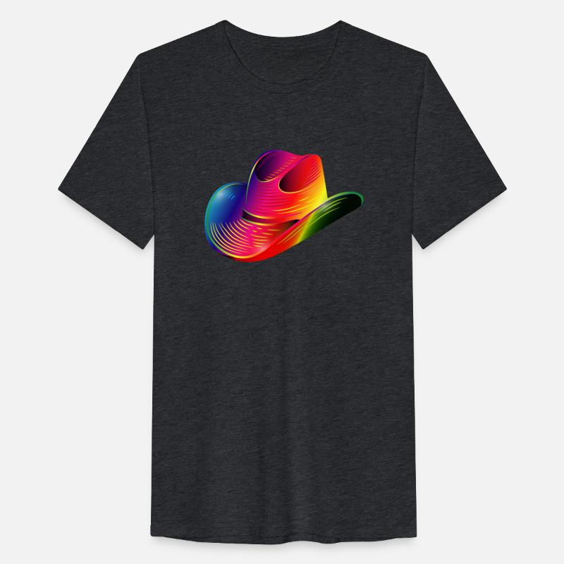 Cowboy hat, western hat in rainbow colors