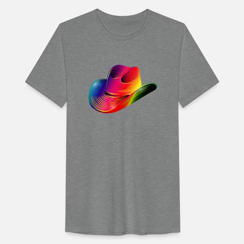 Cowboy hat, western hat in rainbow colors