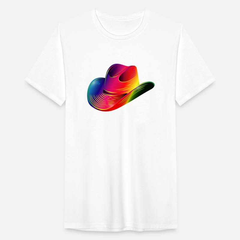 Cowboy hat, western hat in rainbow colors