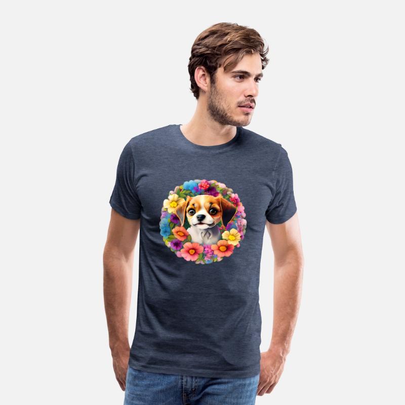 Cute Floral Chihuahua Dog T-shirt ,Funny Dog Tee