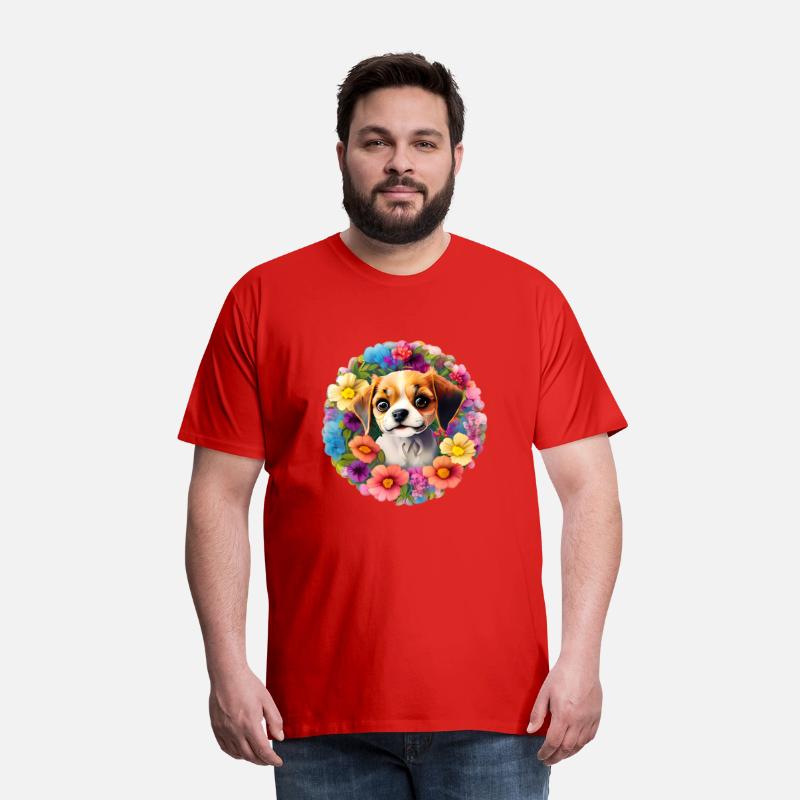 Cute Floral Chihuahua Dog T-shirt ,Funny Dog Tee