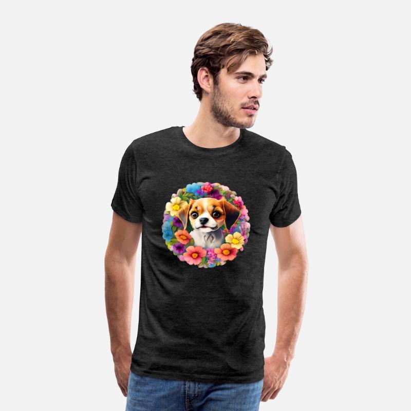 Cute Floral Chihuahua Dog T-shirt ,Funny Dog Tee