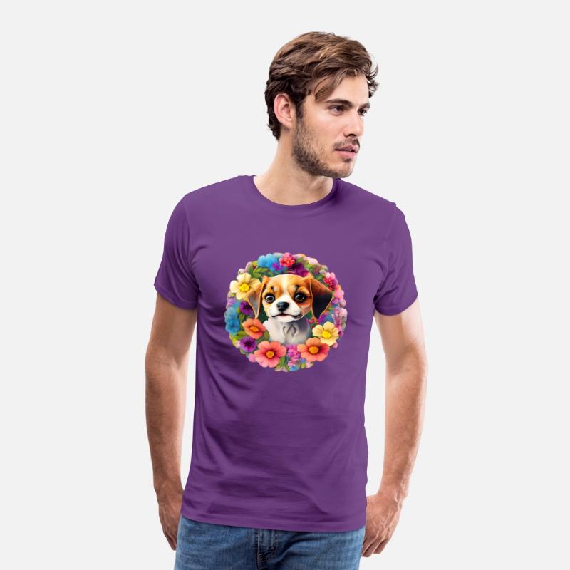 Cute Floral Chihuahua Dog T-shirt ,Funny Dog Tee