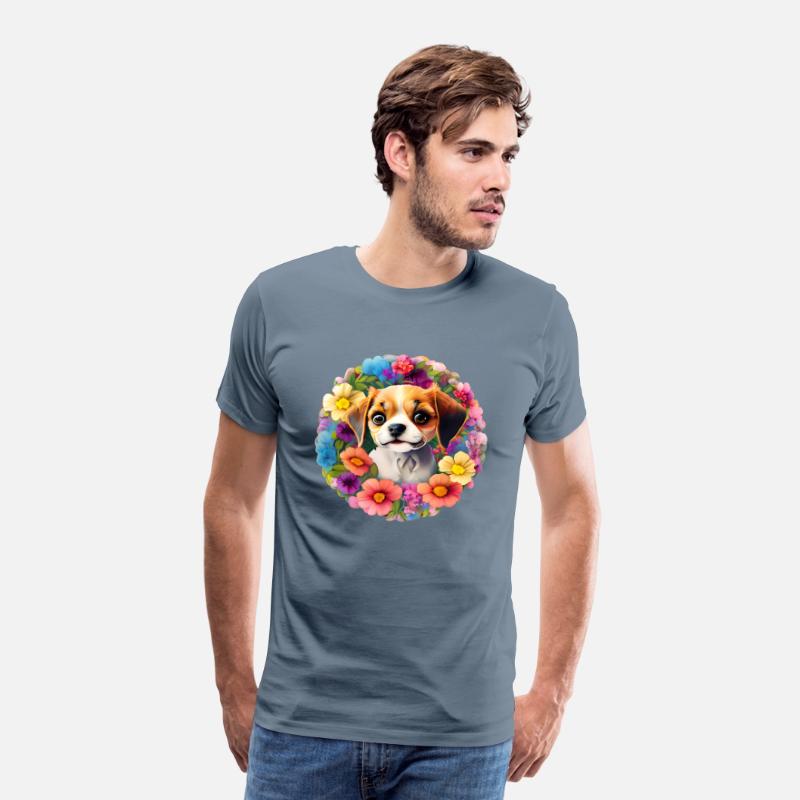 Cute Floral Chihuahua Dog T-shirt ,Funny Dog Tee