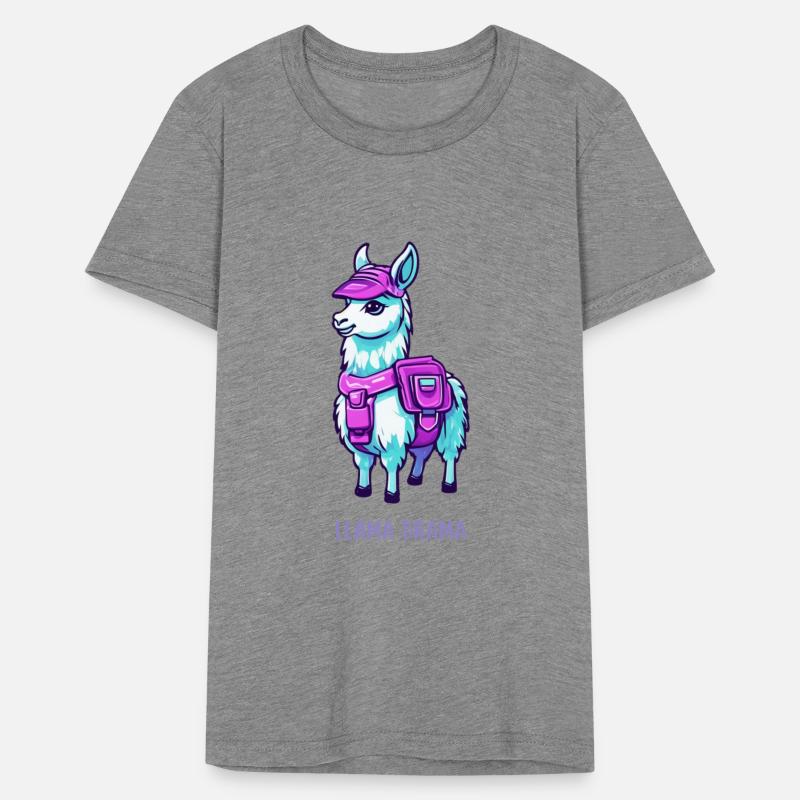 Cute Llama with Purple Hat & Backpack