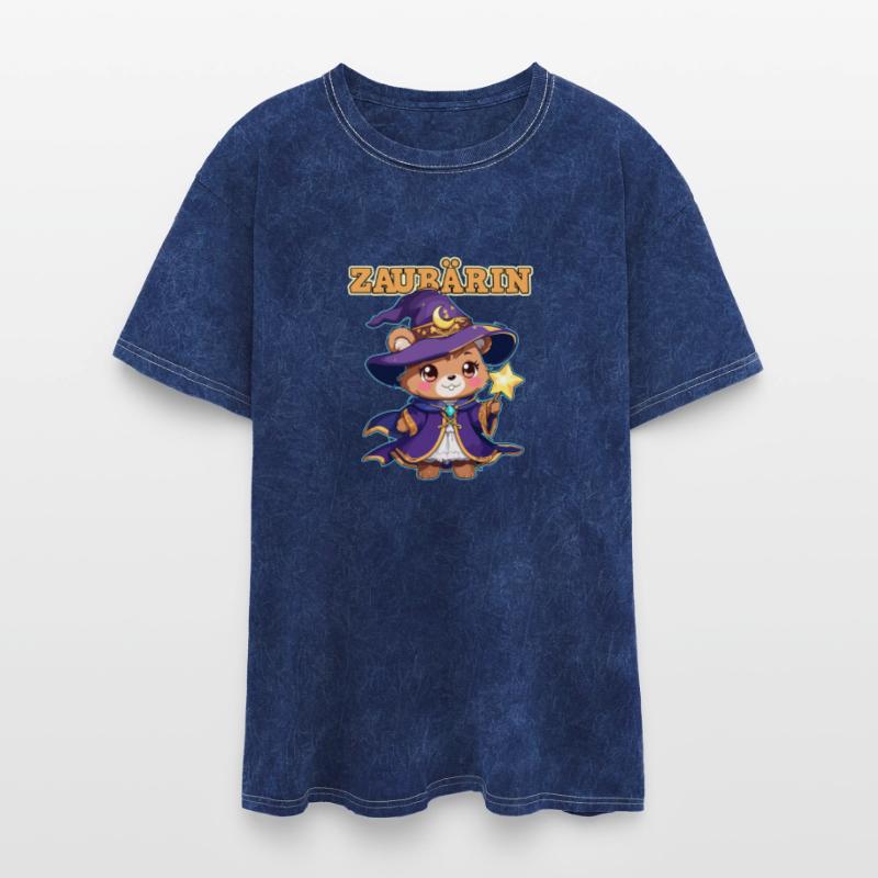 Cute Magic Bear ZAUBÄRIN with Wizard Hat and Star