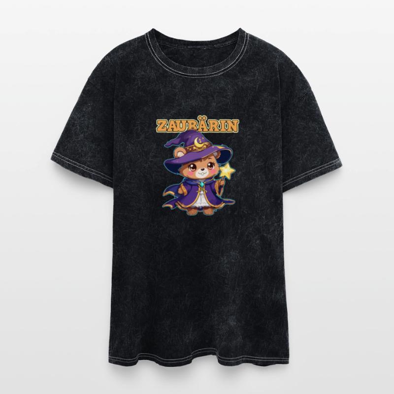 Cute Magic Bear ZAUBÄRIN with Wizard Hat and Star