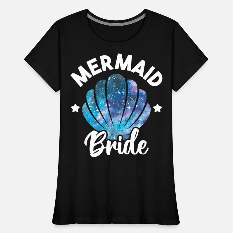Cute Mermaid Bride Seashell Matching Mermaid
