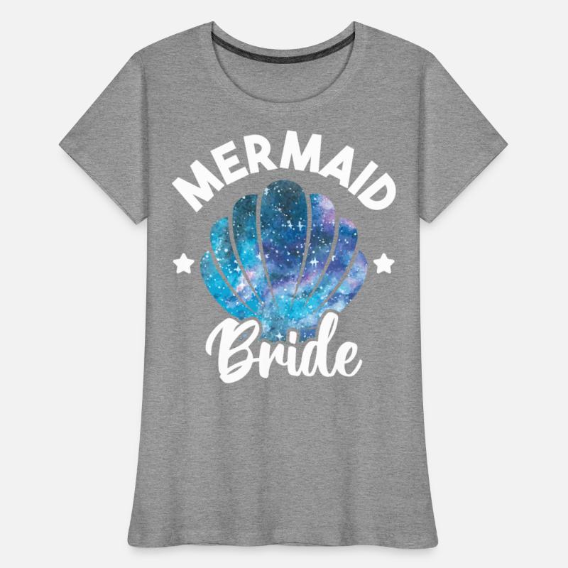 Cute Mermaid Bride Seashell Matching Mermaid