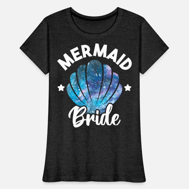 Cute Mermaid Bride Seashell Matching Mermaid