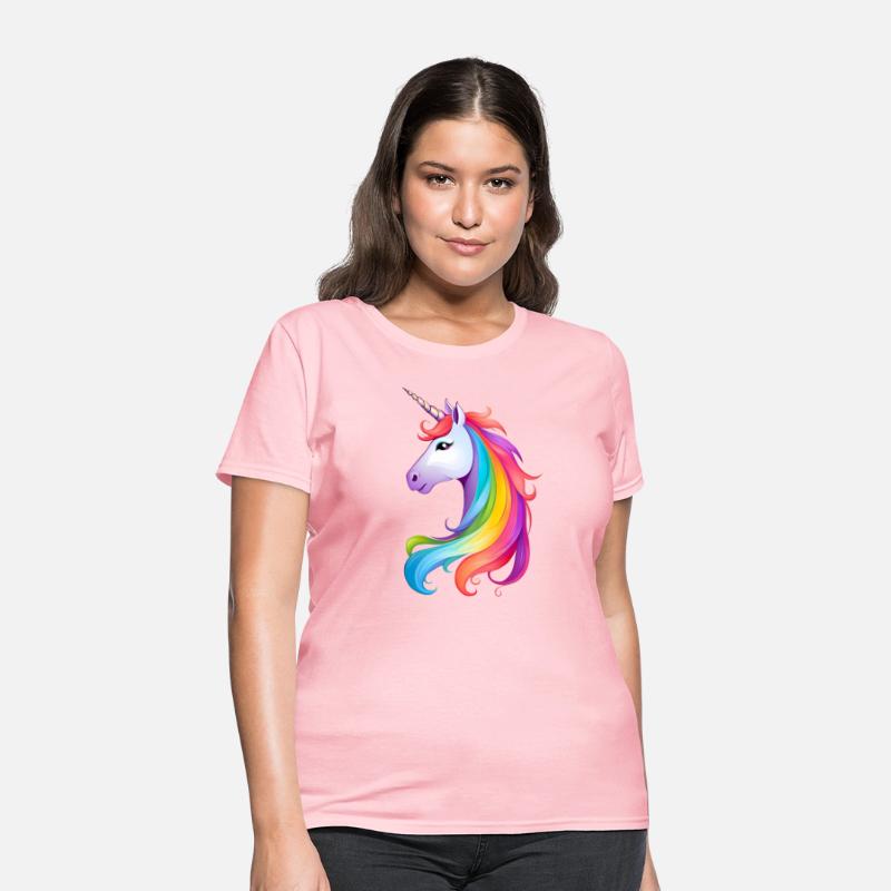 Cute unicorn cartoon horse head