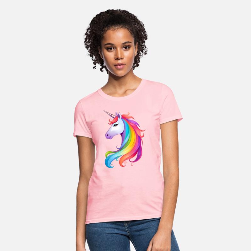 Cute unicorn cartoon horse head