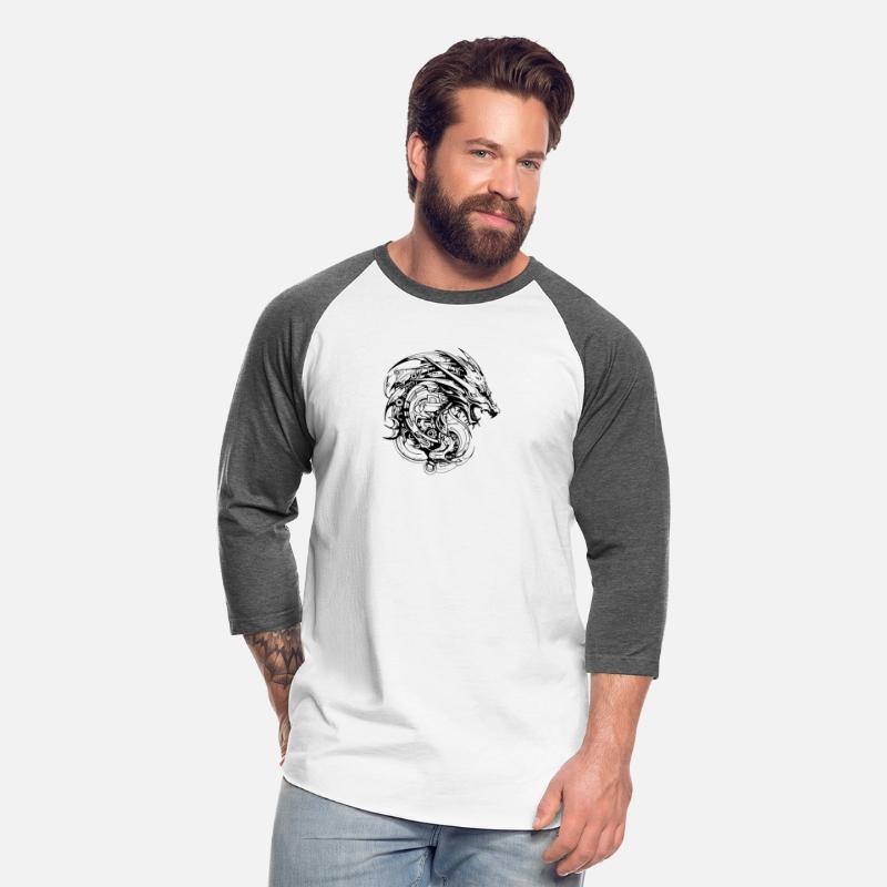 Cyber Sigilism Dragon Tattoo Design