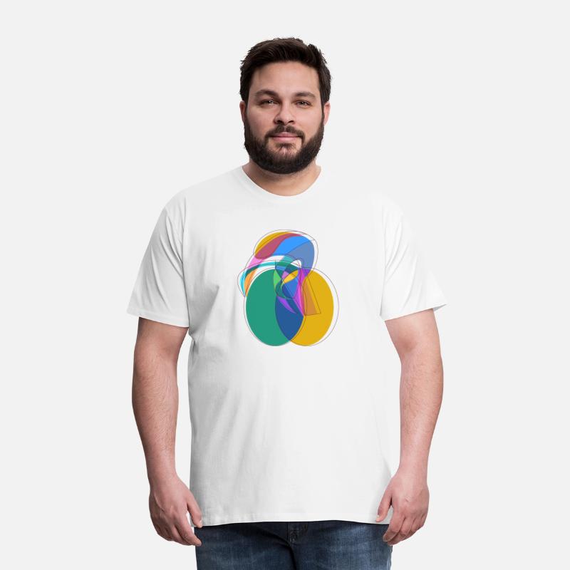 cyclist aura abstract circle geometric drawing