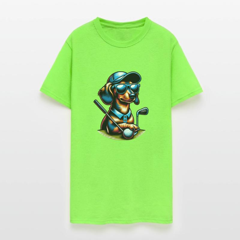 Dachshund Golfer Golf Course Dog Owner