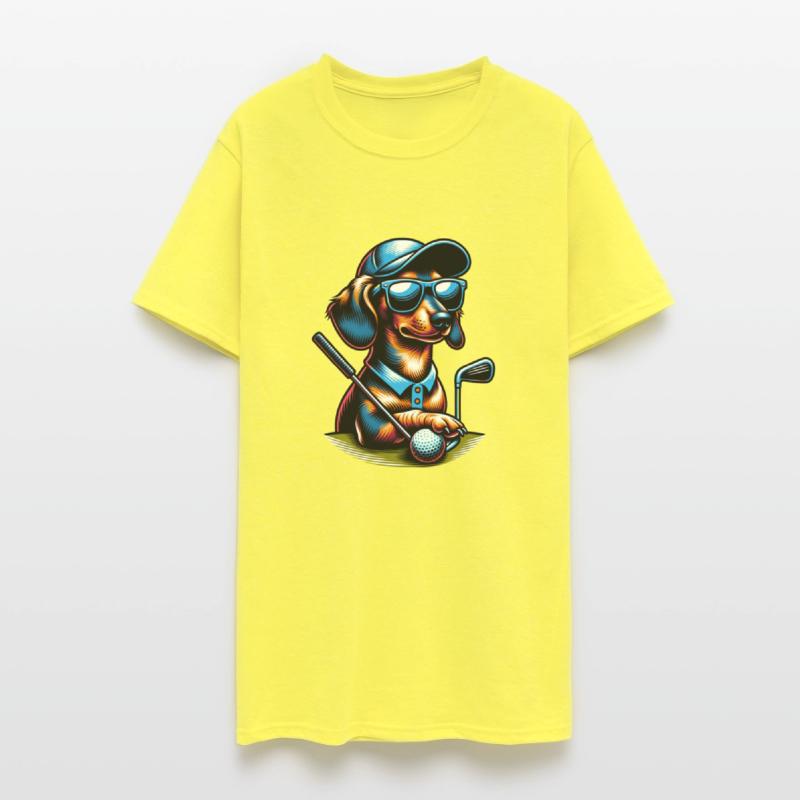 Dachshund Golfer Golf Course Dog Owner