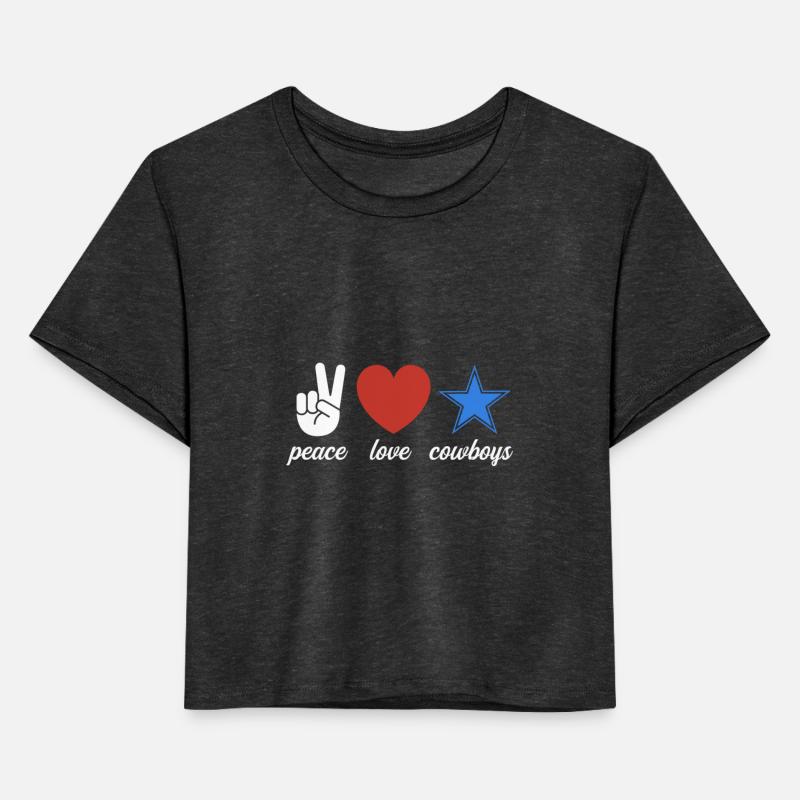 Dallas Peace Love Cowboys Design for proud