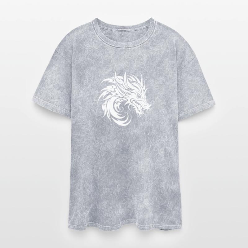 Dangerous Hissing Tattoo Style Dragon Head