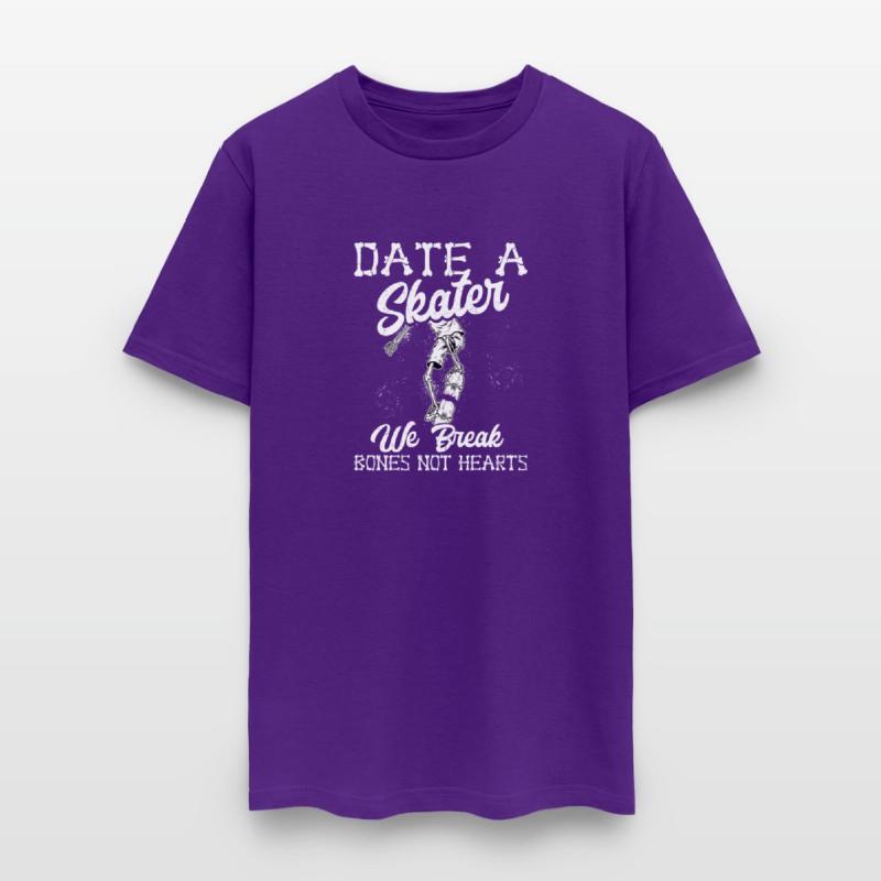 Date A Skater We Break Bones Not Hearts Skateboard