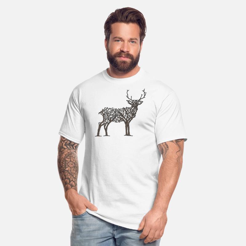 Deer made of tree branches