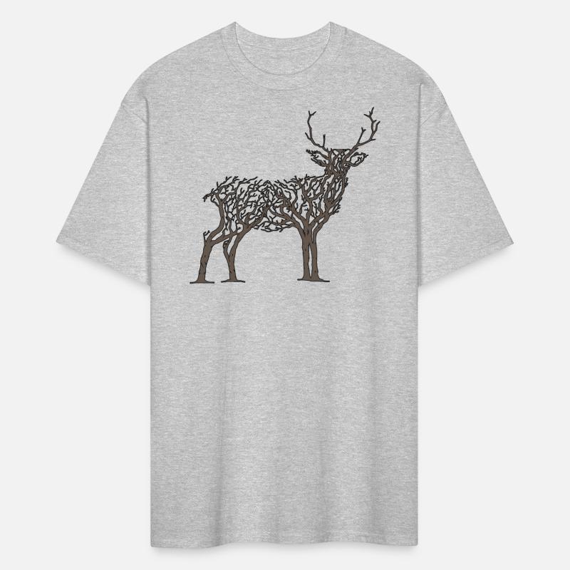 Deer made of tree branches