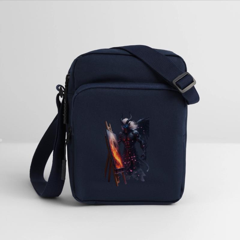 Demon Artist Painting Under Cherry Blossoms