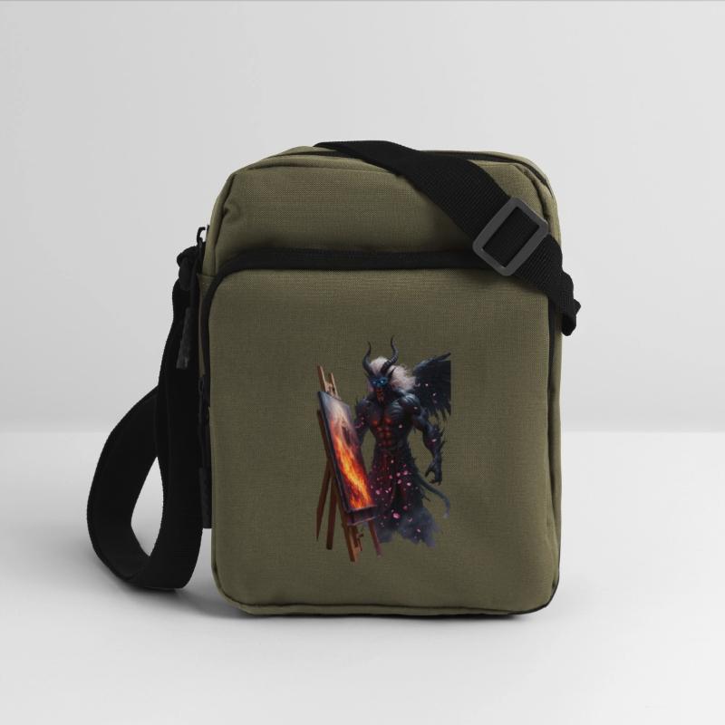 Demon Artist Painting Under Cherry Blossoms