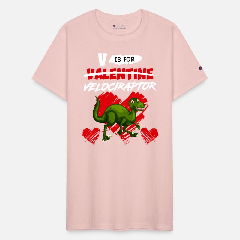 Dinosaur V is for Velociraptor Valentine's Day
