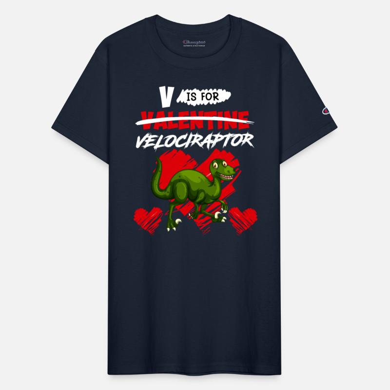 Dinosaur V is for Velociraptor Valentine's Day