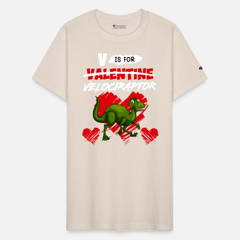 Dinosaur V is for Velociraptor Valentine's Day