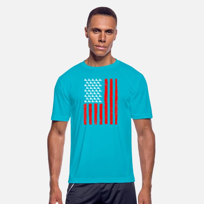 Distressed American Flag Motocross