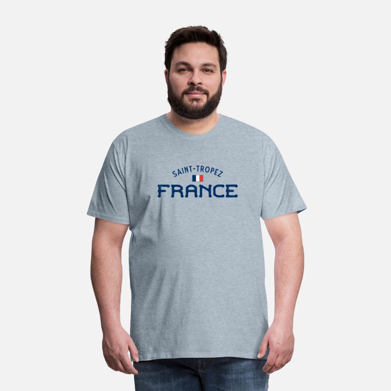 Distressed Saint Tropez France With French Flag