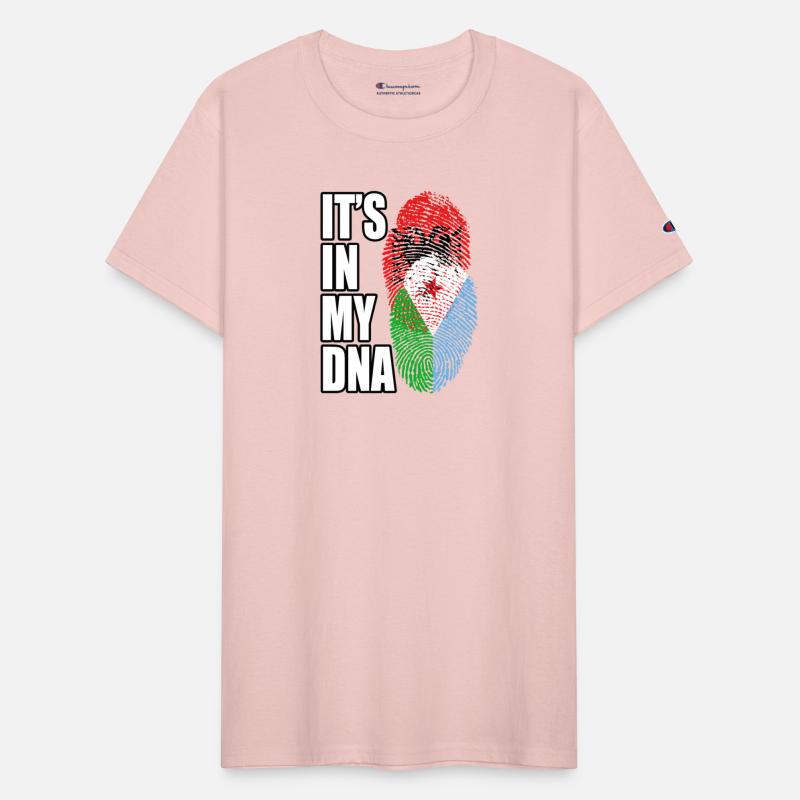 Djiboutian And Albanian Mix Heritage DNA Flag