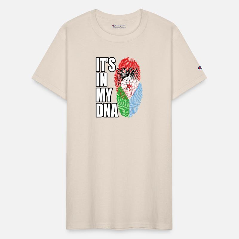 Djiboutian And Albanian Mix Heritage DNA Flag