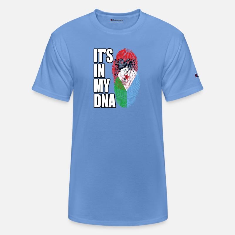 Djiboutian And Albanian Mix Heritage DNA Flag