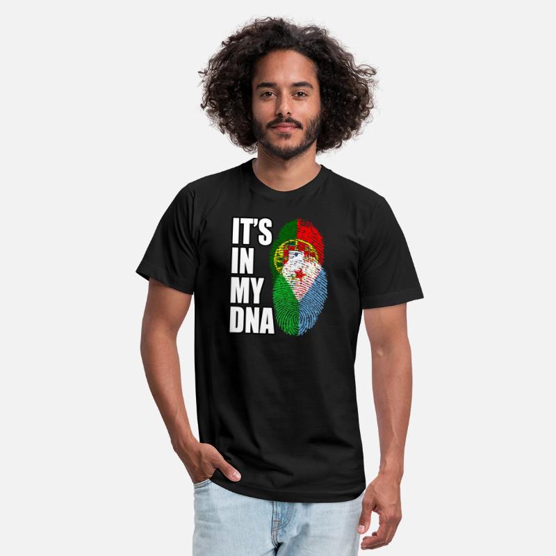 Djiboutian And Portuguese Mix Heritage DNA Flag