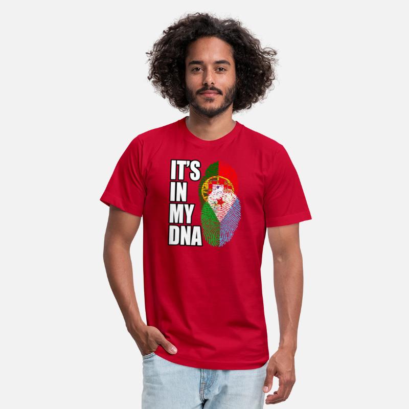 Djiboutian And Portuguese Mix Heritage DNA Flag