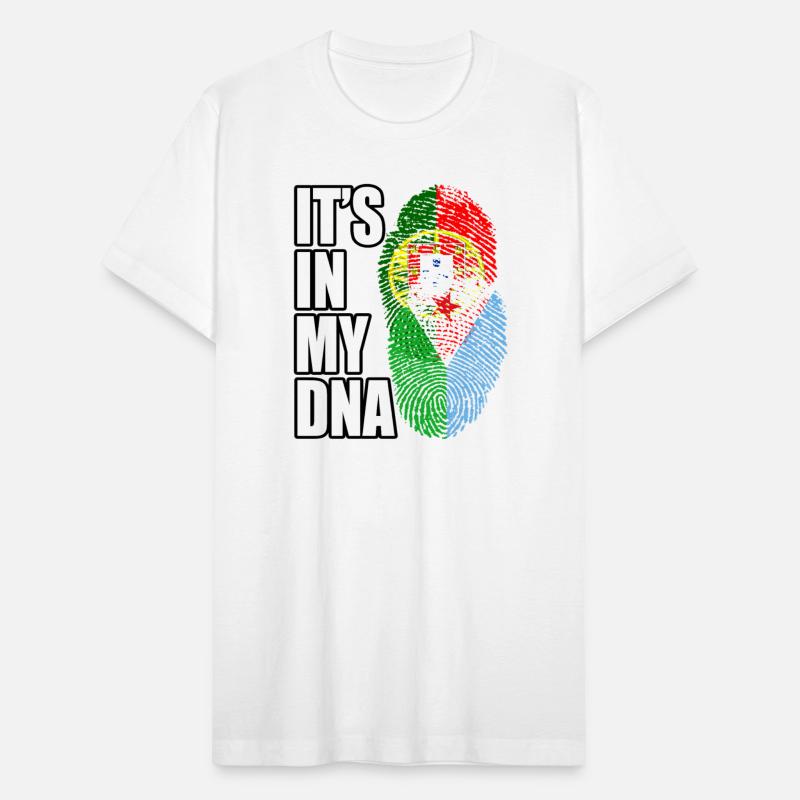 Djiboutian And Portuguese Mix Heritage DNA Flag