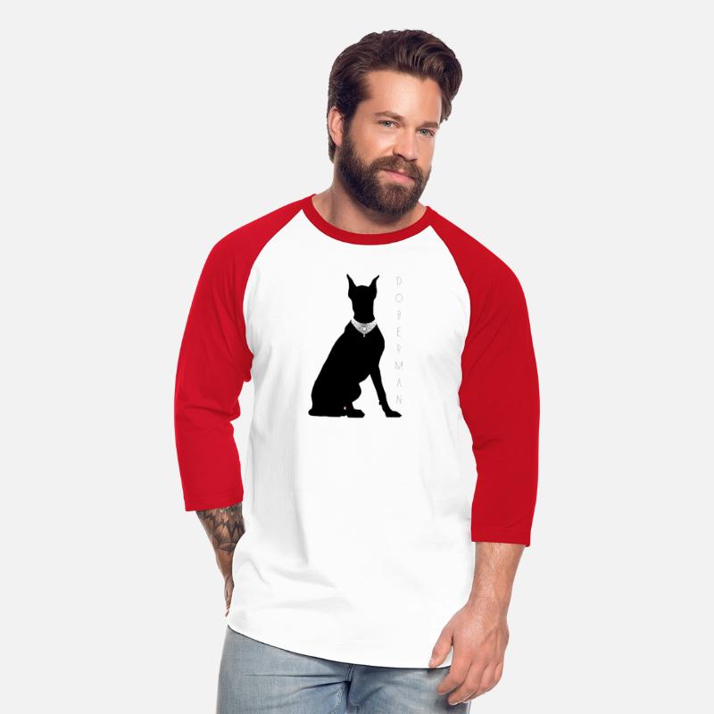 Doberman with a diamond necklace