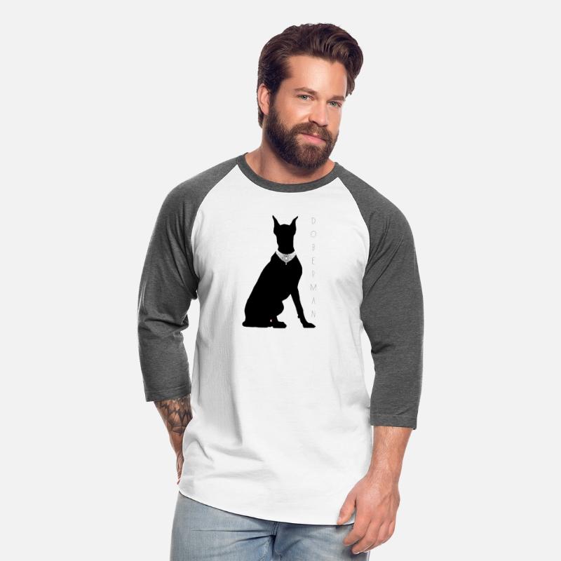 Doberman with a diamond necklace