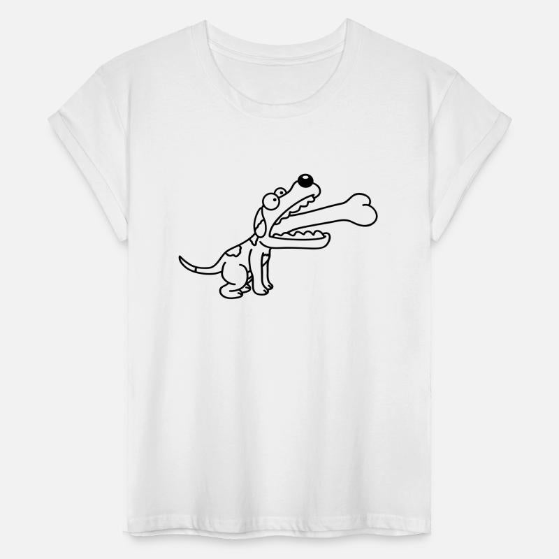 Dog Greedy Hungry Eats Too Big Bone Swallowed Fun