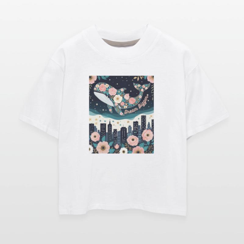 Dream Bigger Whale T-Shirt – Floral Whale Floating